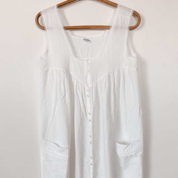 Vintage Bernette New York Cotton Prairie Dress / Nightgown - Picture 10 of 12